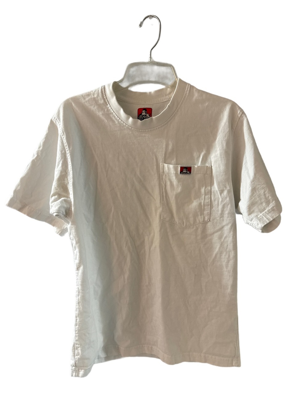 Ben Davis White Short-Sleeve Pocket Tee